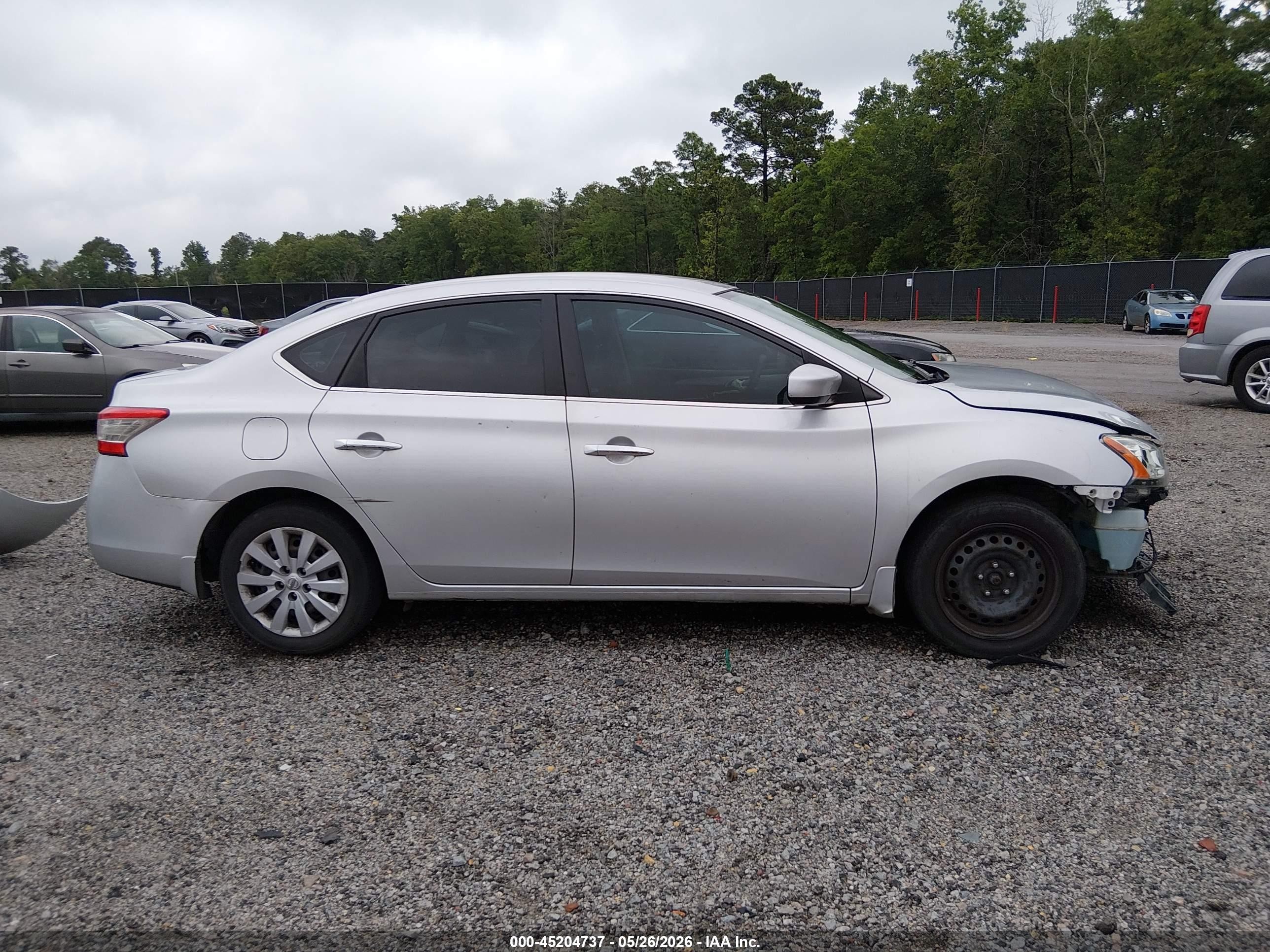 2015 Nissan Sentra S Silver vin: 3N1AB7AP3FY361632