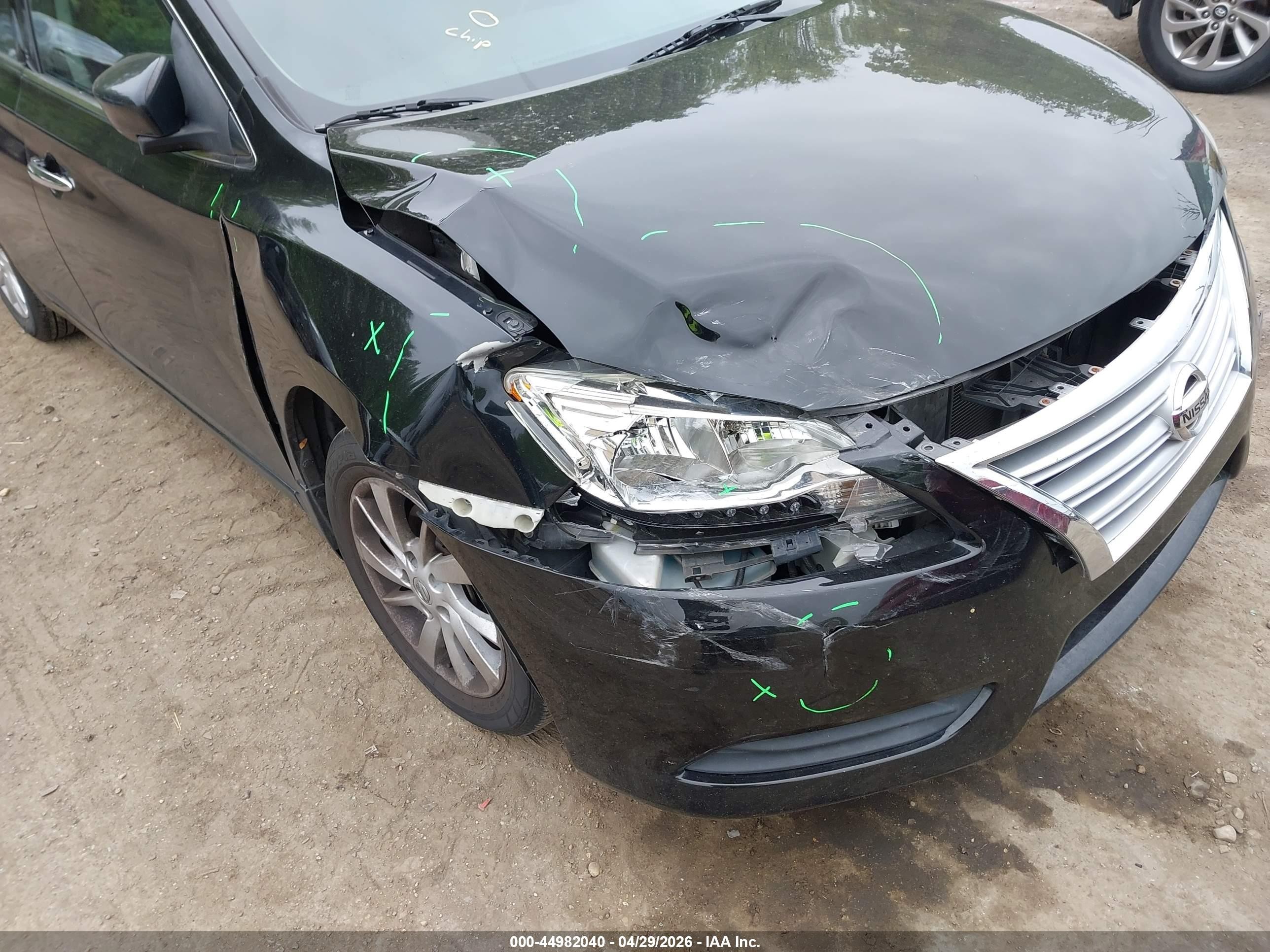 2015 Nissan Sentra Sv Черный vin: 3N1AB7AP3FY367835