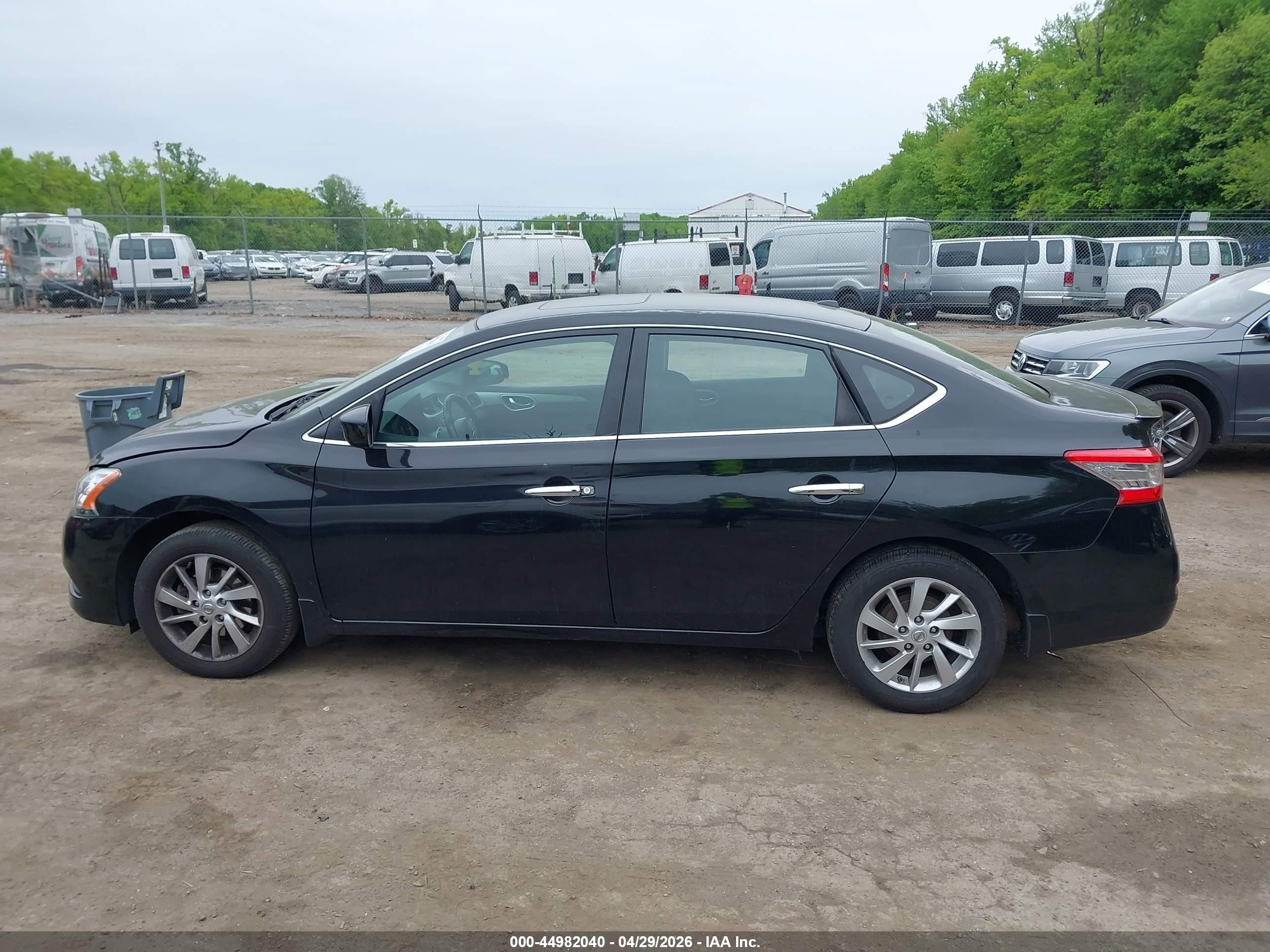 2015 Nissan Sentra Sv Черный vin: 3N1AB7AP3FY367835