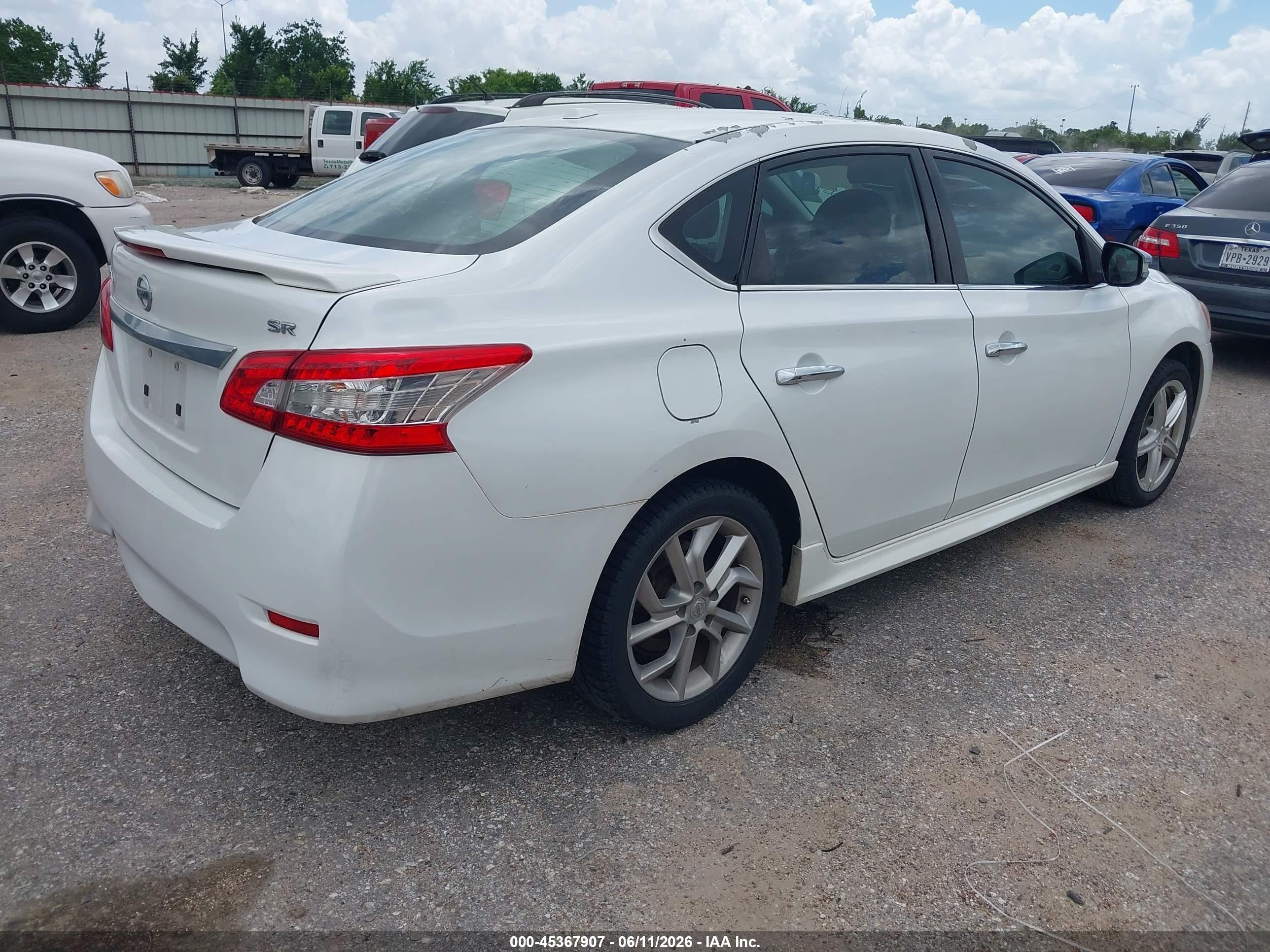 2015 Nissan Sentra Sr White vin: 3N1AB7AP3FY369018