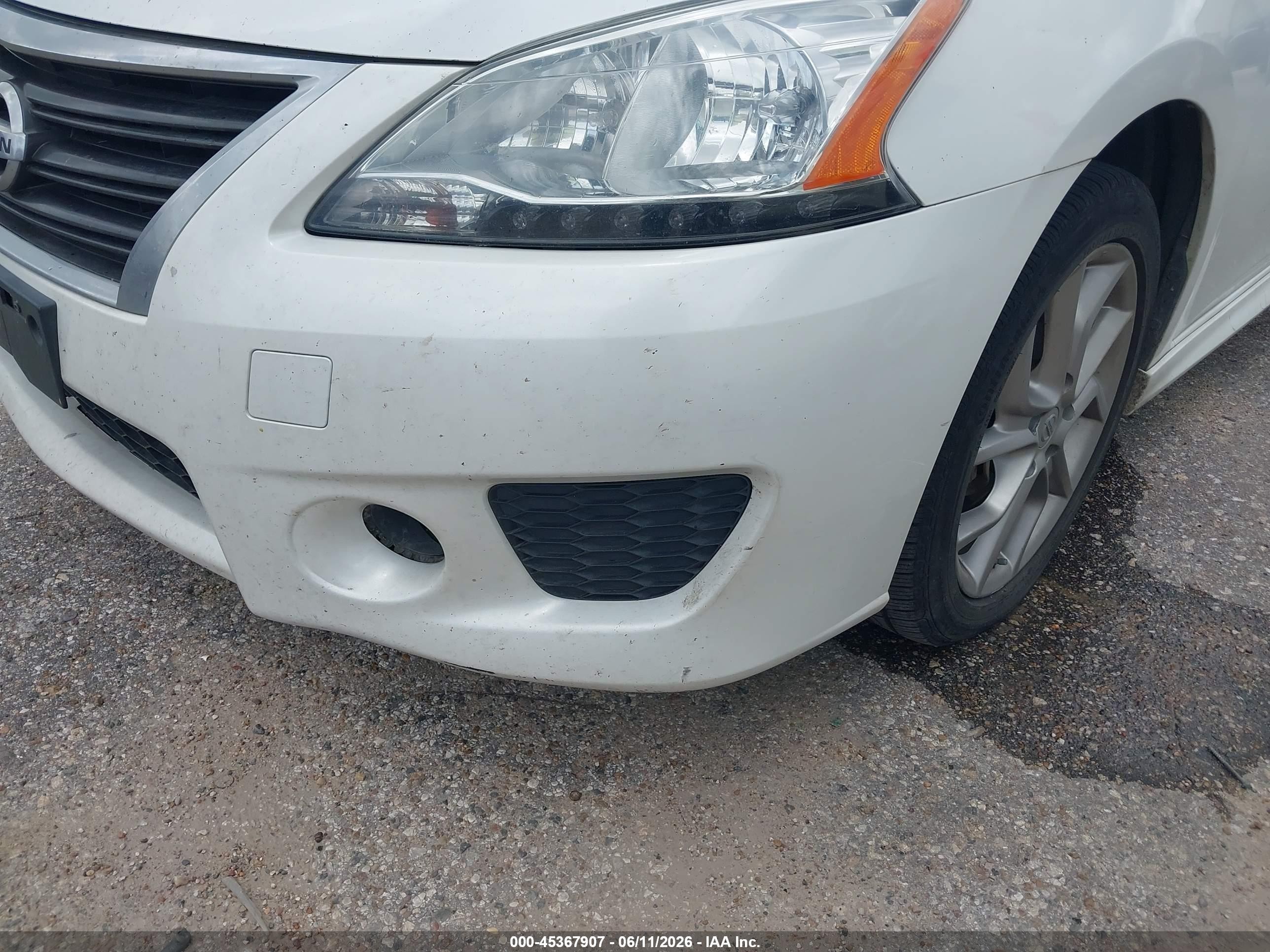 2015 Nissan Sentra Sr White vin: 3N1AB7AP3FY369018