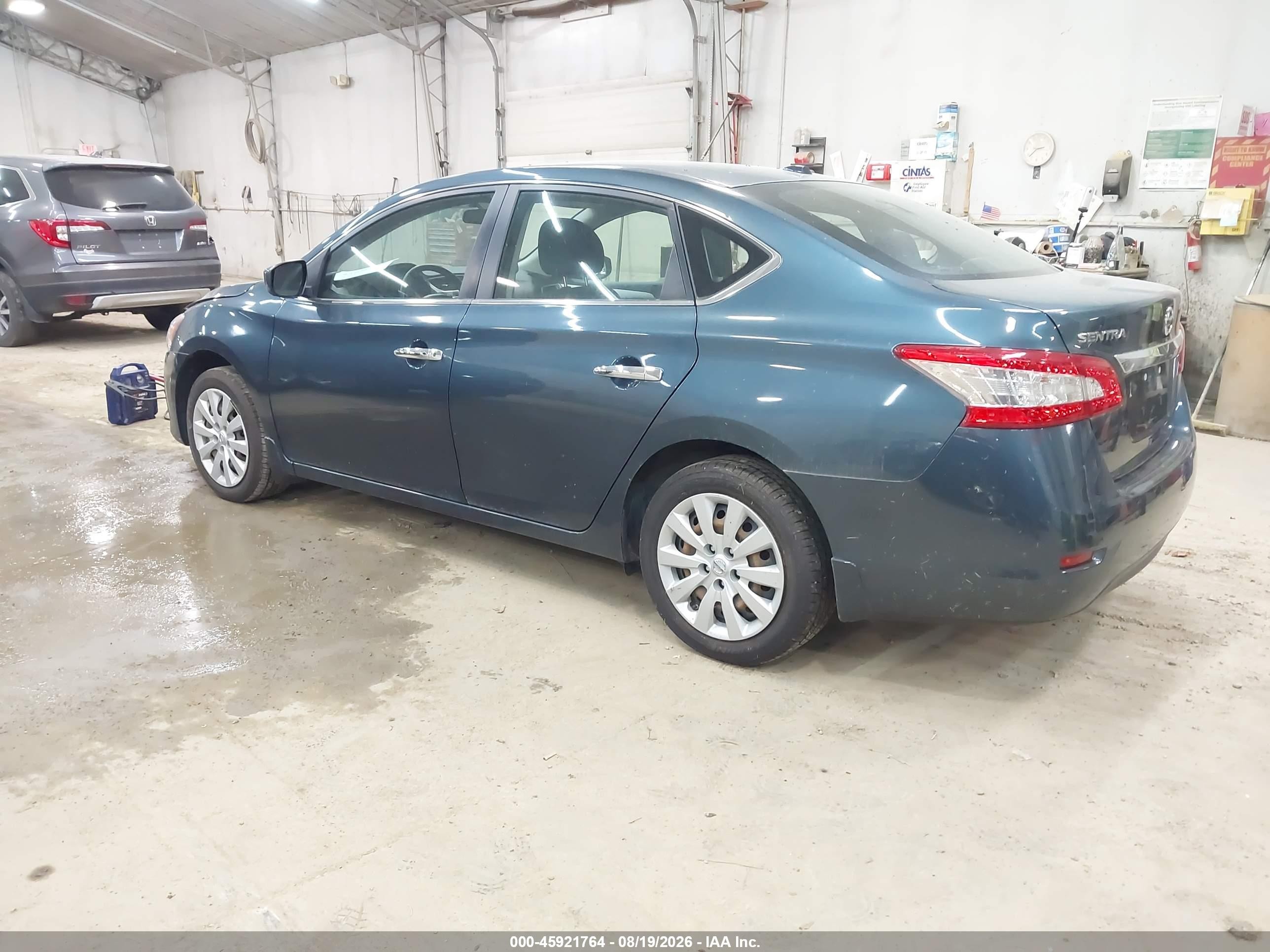 2015 Nissan Sentra Sv Blue vin: 3N1AB7AP3FY371108