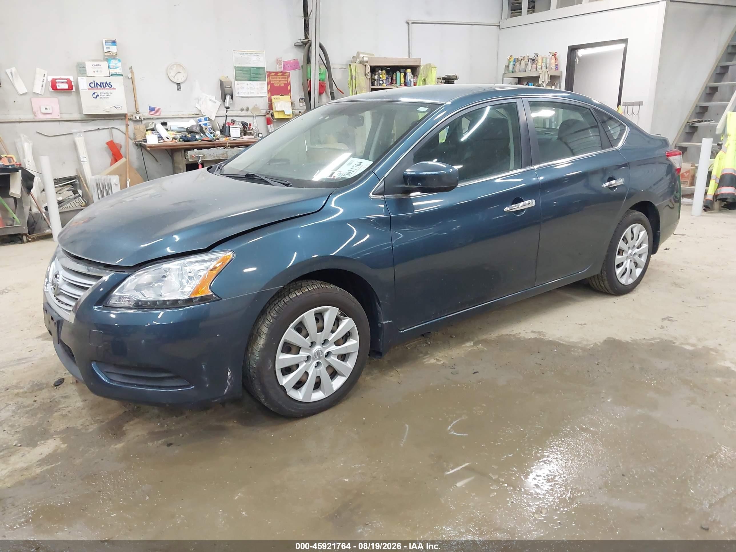 2015 Nissan Sentra Sv Blue vin: 3N1AB7AP3FY371108