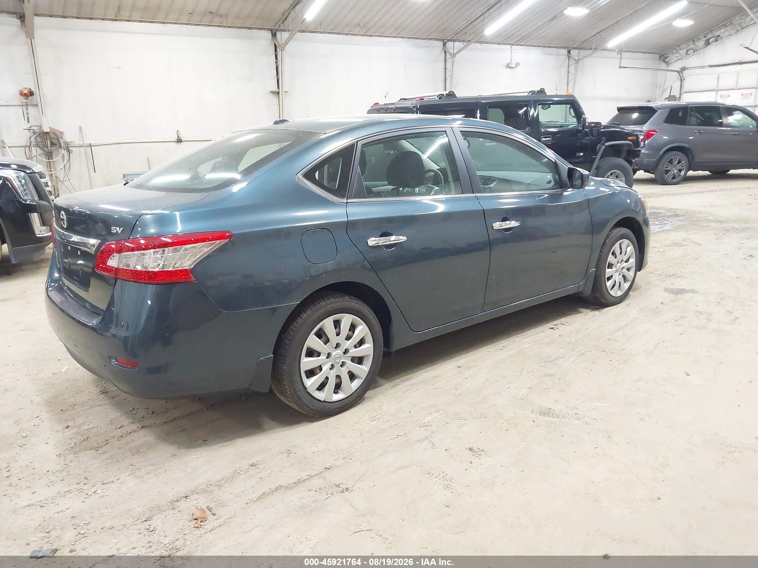 2015 Nissan Sentra Sv Blue vin: 3N1AB7AP3FY371108