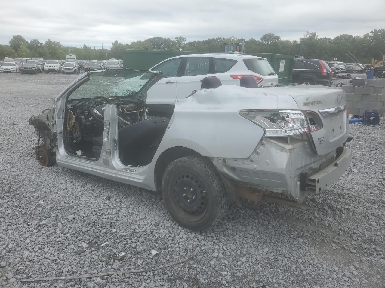 2015 Nissan Sentra S   Silver vin: 3N1AB7AP3FY372842