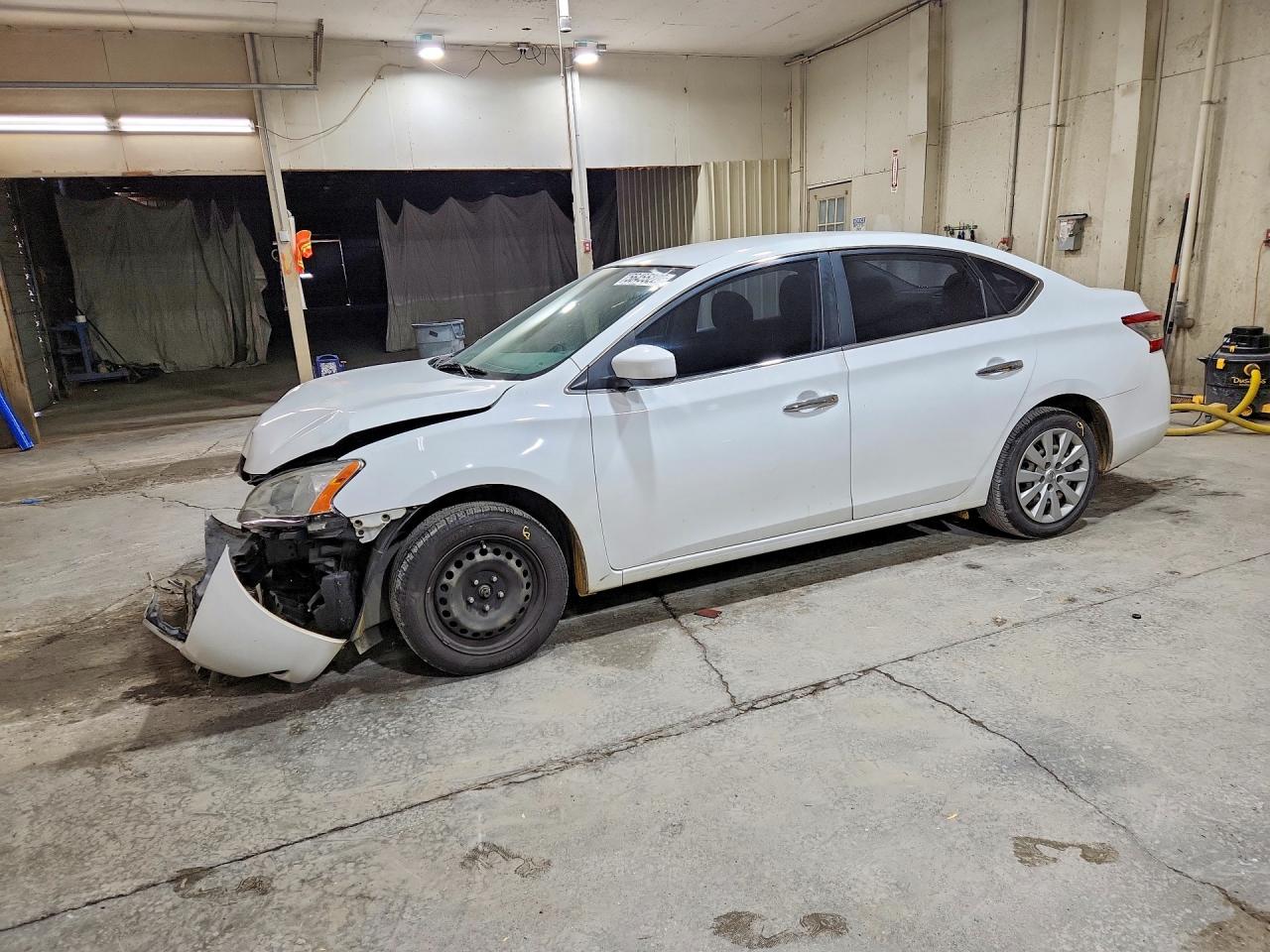 2015 Nissan Sentra Sv White vin: 3N1AB7AP3FY373117