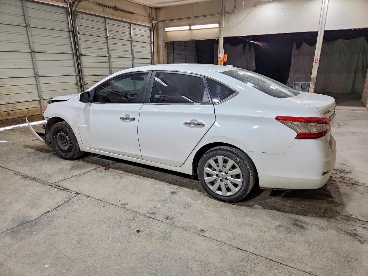 2015 Nissan Sentra Sv White vin: 3N1AB7AP3FY373117
