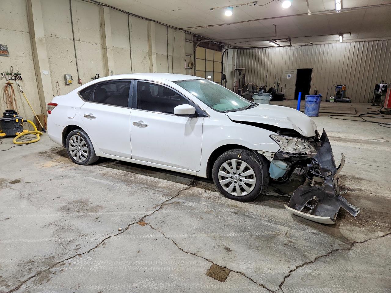 2015 Nissan Sentra Sv White vin: 3N1AB7AP3FY373117
