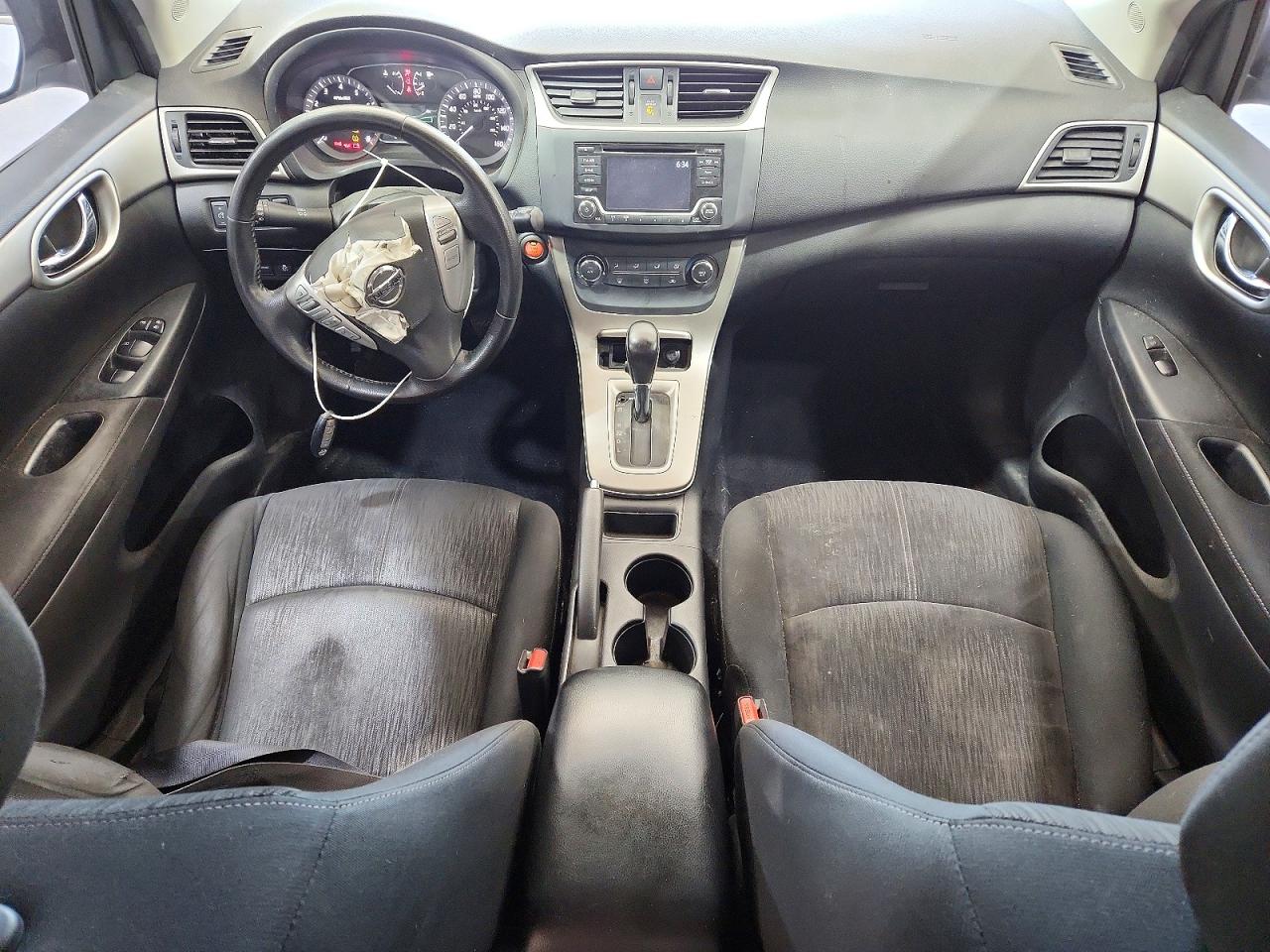 2015 Nissan Sentra Sv White vin: 3N1AB7AP3FY373117