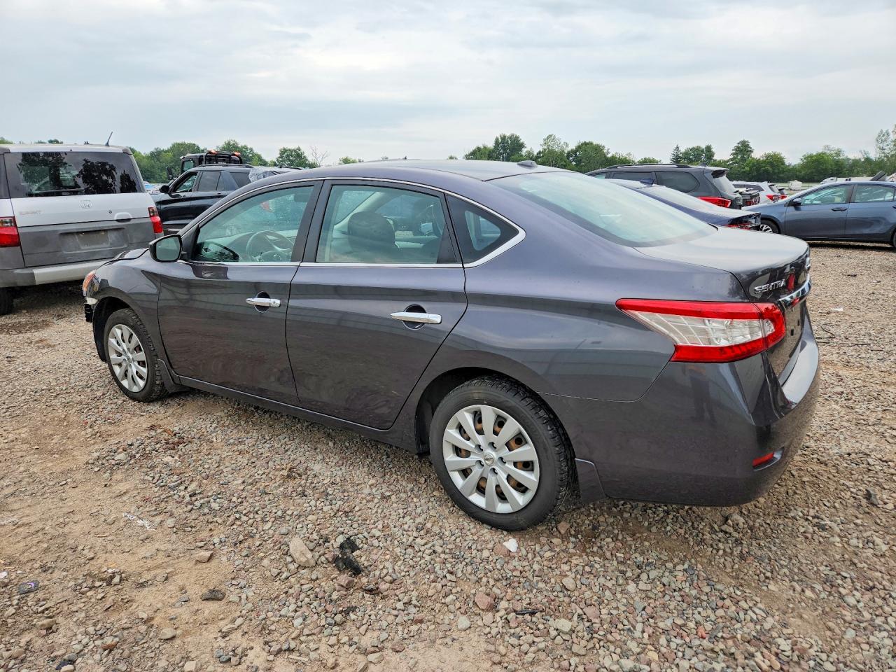 2015 Nissan Sentra Sv Gray vin: 3N1AB7AP3FY377152