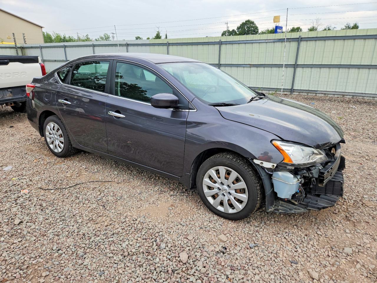 2015 Nissan Sentra Sv Gray vin: 3N1AB7AP3FY377152