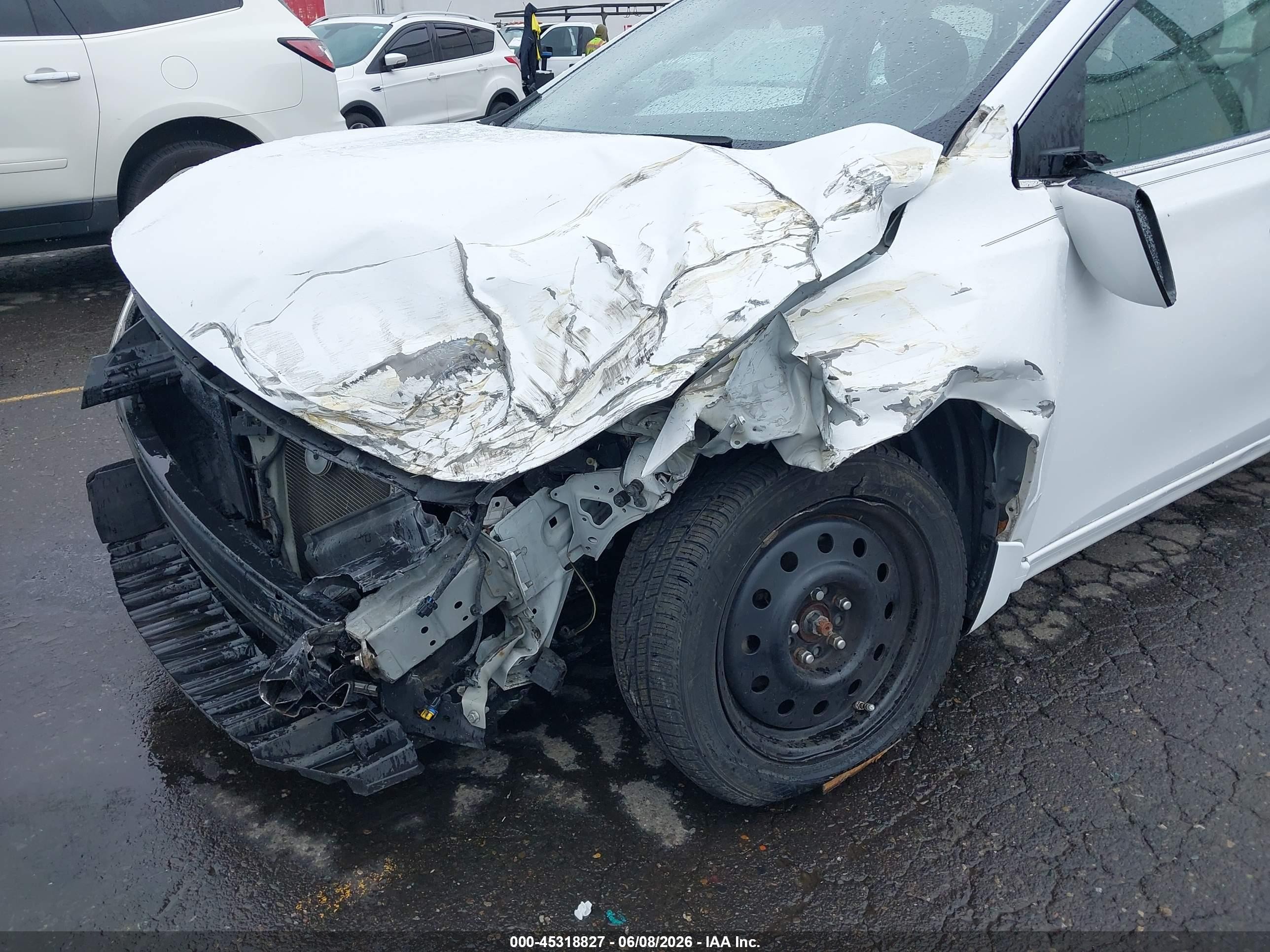 2015 Nissan Sentra Sv White vin: 3N1AB7AP3FY380200