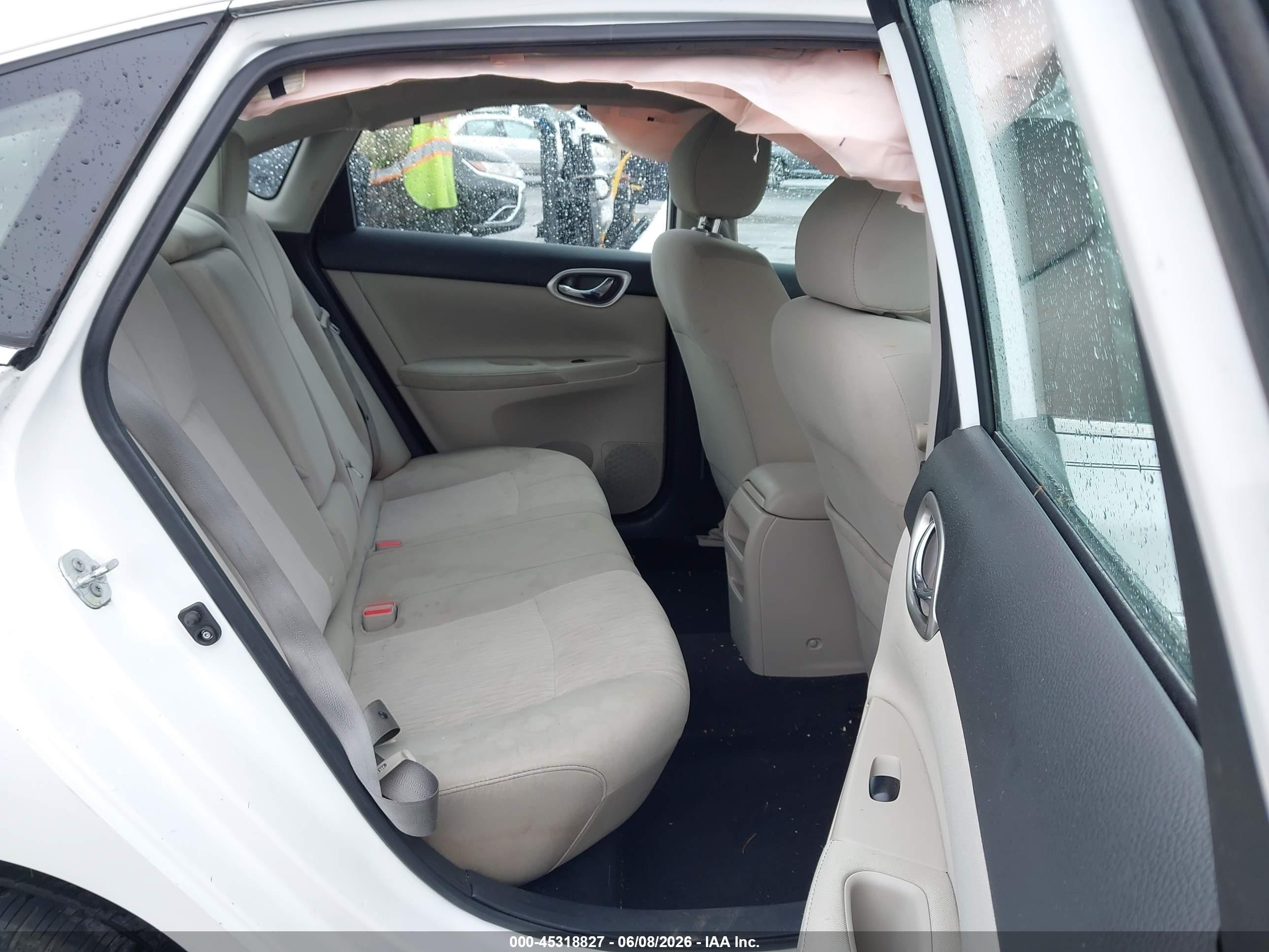 2015 Nissan Sentra Sv White vin: 3N1AB7AP3FY380200