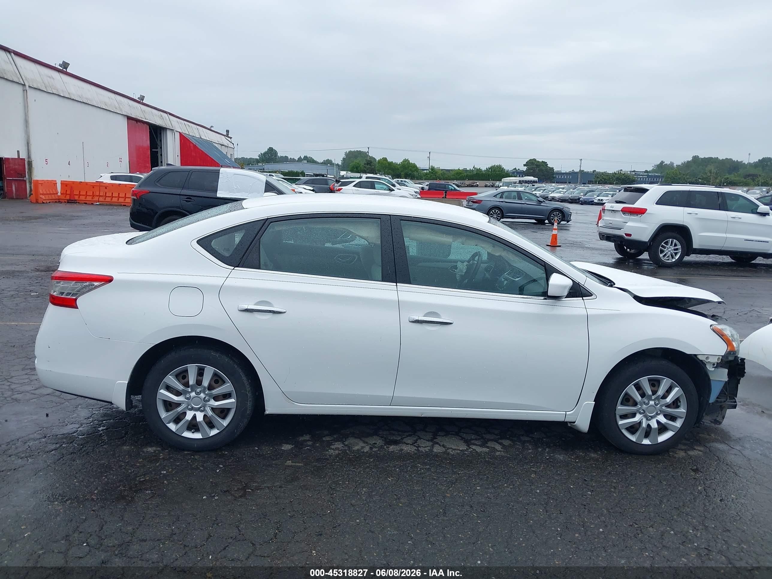2015 Nissan Sentra Sv White vin: 3N1AB7AP3FY380200