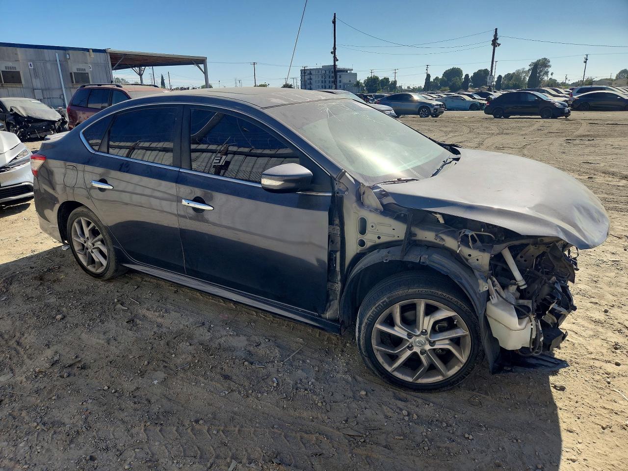 2015 Nissan Sentra Sr Серый vin: 3N1AB7AP3FY382982