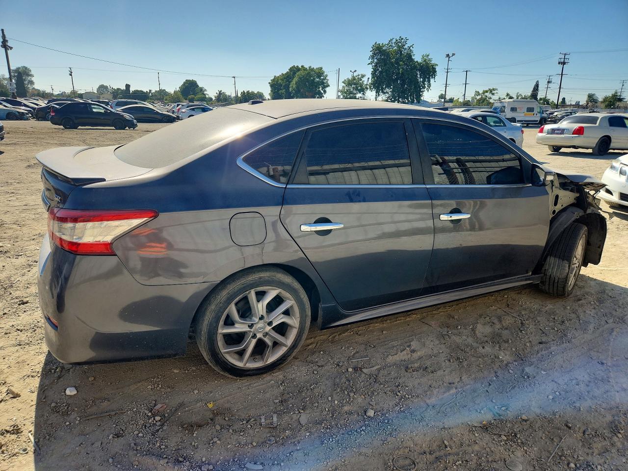 2015 Nissan Sentra Sr Серый vin: 3N1AB7AP3FY382982