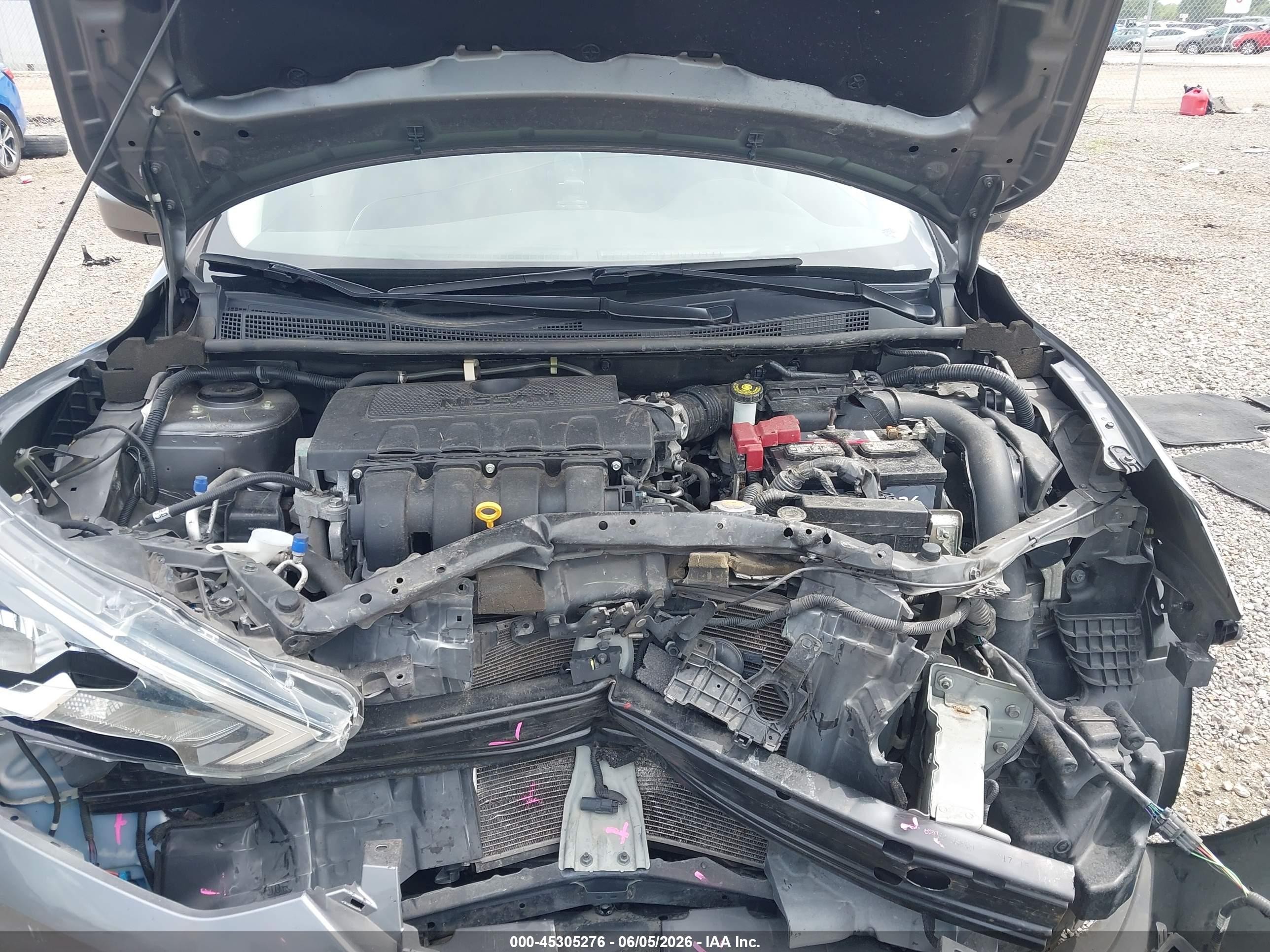 2016 Nissan Sentra Sv Gray vin: 3N1AB7AP3GY208296