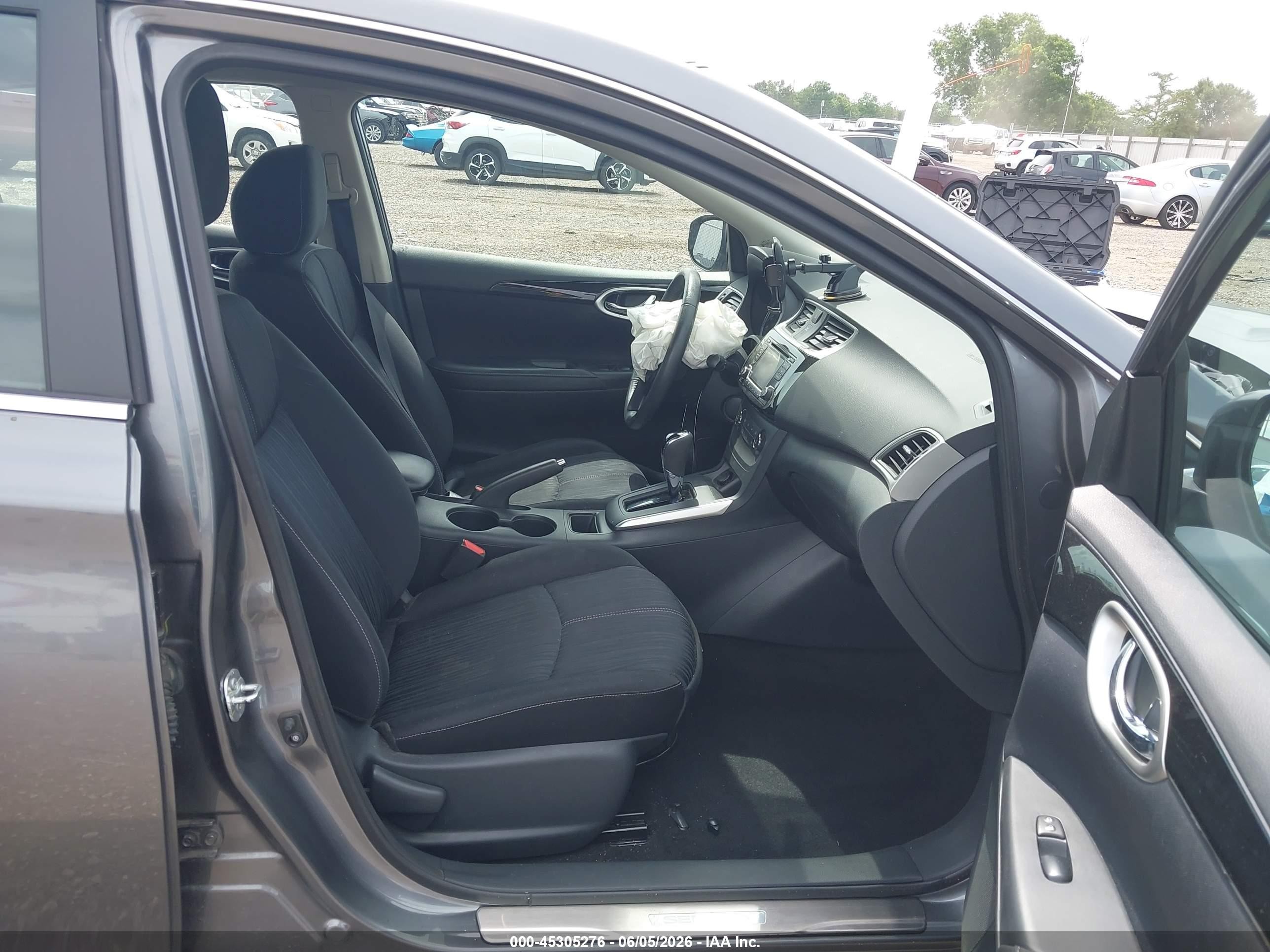 2016 Nissan Sentra Sv Gray vin: 3N1AB7AP3GY208296
