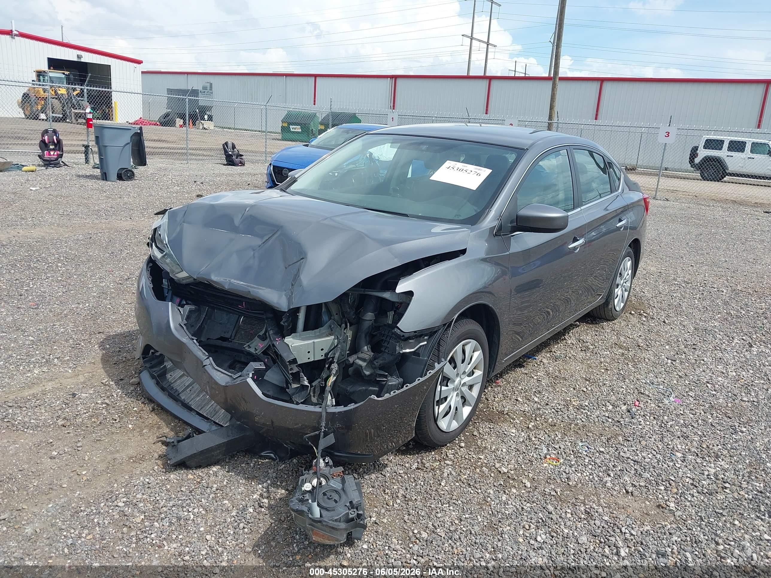 2016 Nissan Sentra Sv Gray vin: 3N1AB7AP3GY208296