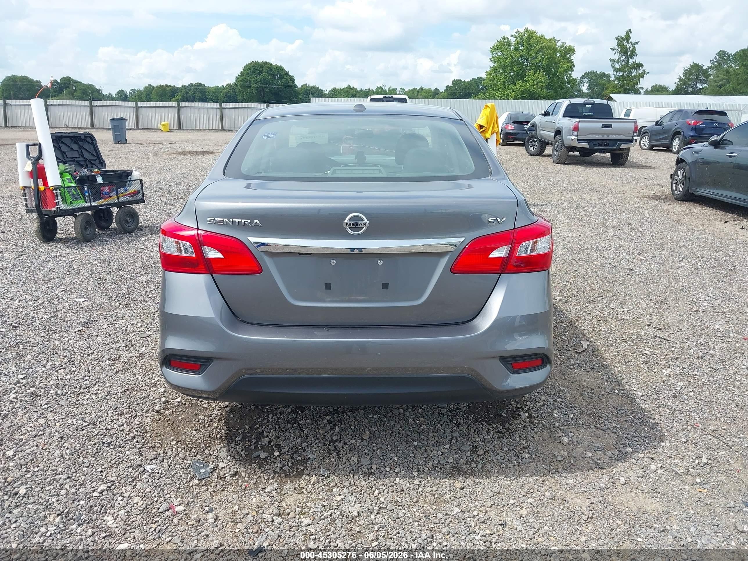 2016 Nissan Sentra Sv Gray vin: 3N1AB7AP3GY208296