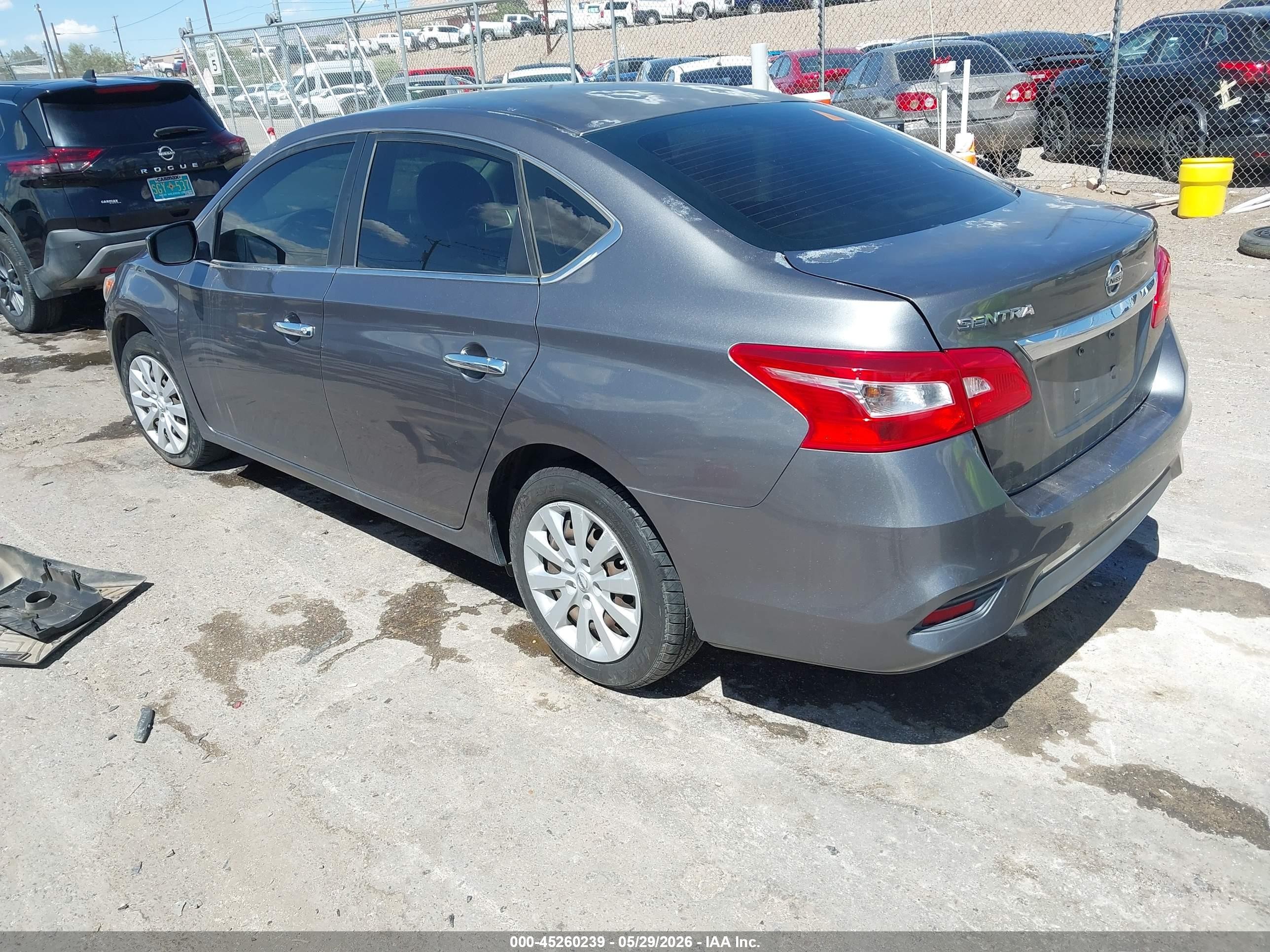 2016 Nissan Sentra Fe+ S/s/sl/sr/sv Gray vin: 3N1AB7AP3GY264111