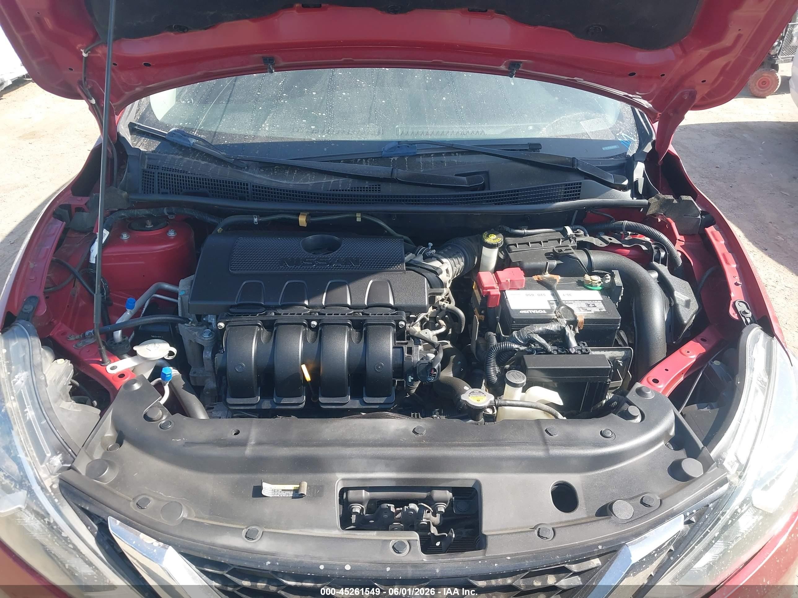 2017 Nissan Sentra Sv Red vin: 3N1AB7AP3HL643964