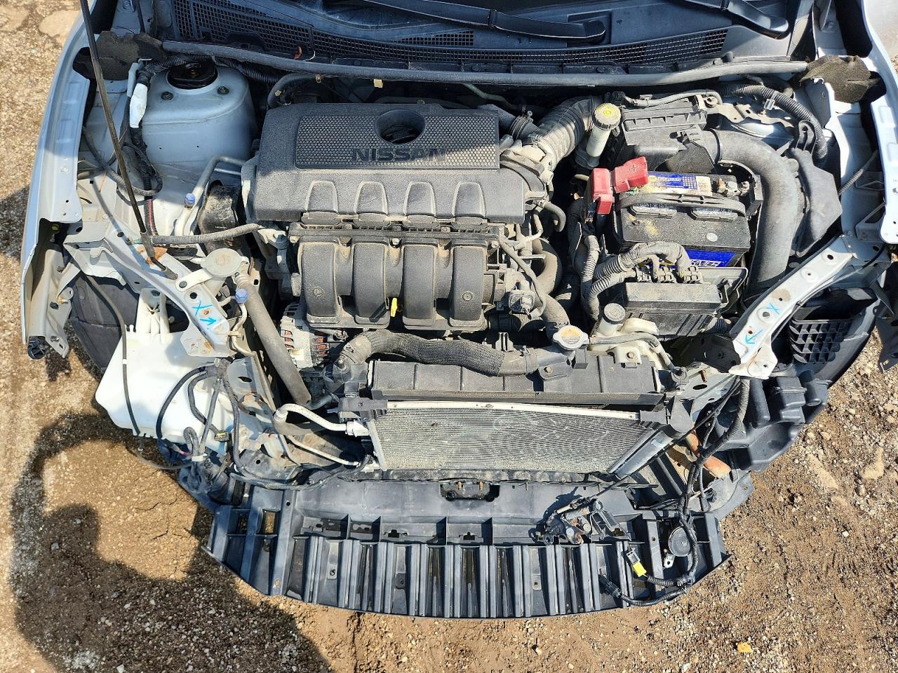 2017 Nissan Sentra Sv Серебряный vin: 3N1AB7AP3HL657735