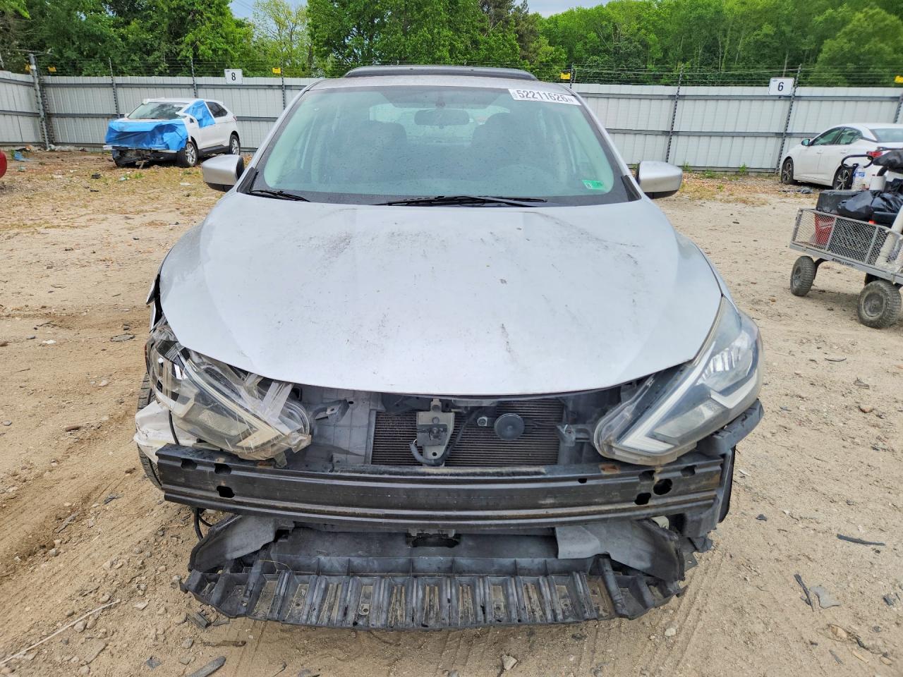 2017 Nissan Sentra Sv Silver vin: 3N1AB7AP3HY205500