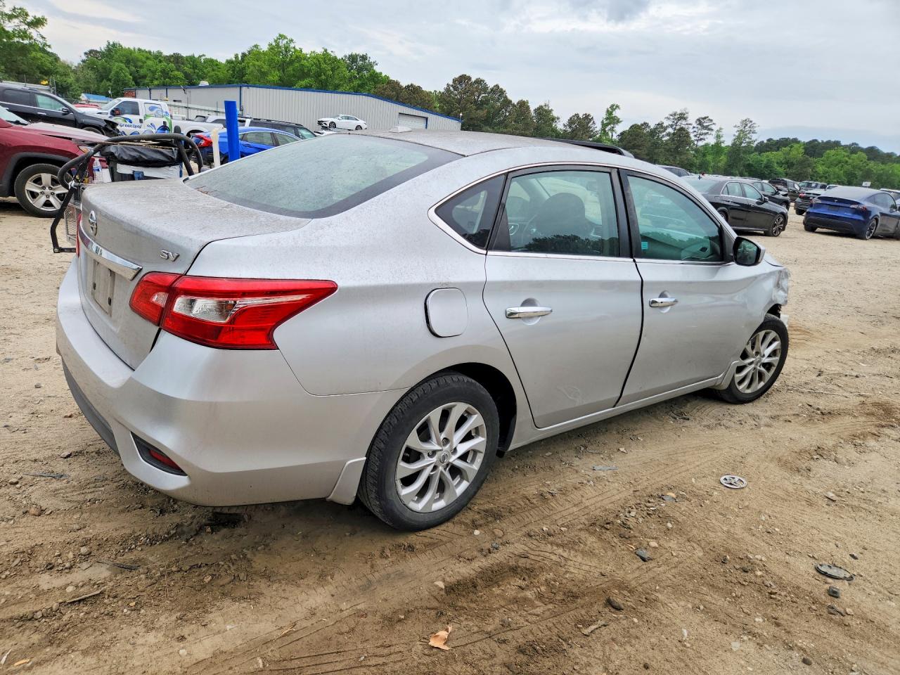 2017 Nissan Sentra Sv Silver vin: 3N1AB7AP3HY205500