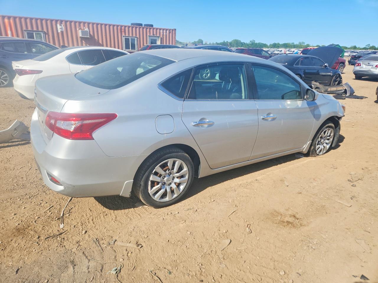 2017 Nissan Sentra S Silver vin: 3N1AB7AP3HY217646