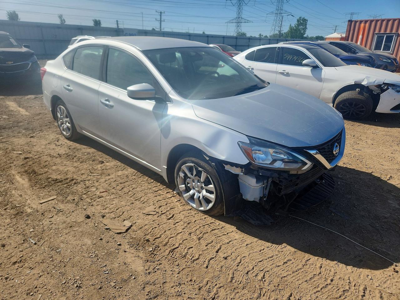 2017 Nissan Sentra S Silver vin: 3N1AB7AP3HY217646