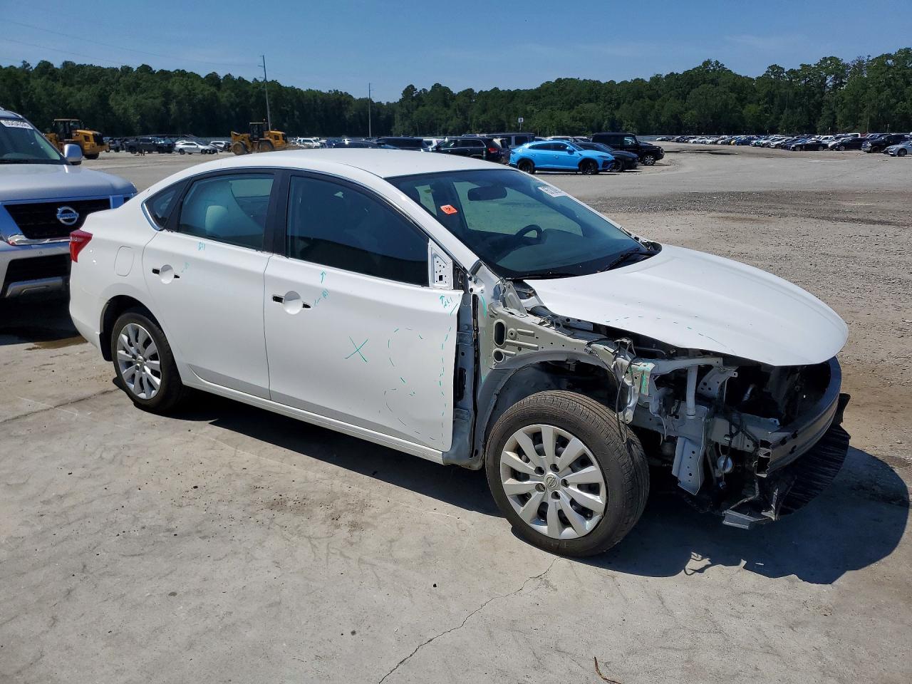 2017 Nissan Sentra Sv White vin: 3N1AB7AP3HY217680