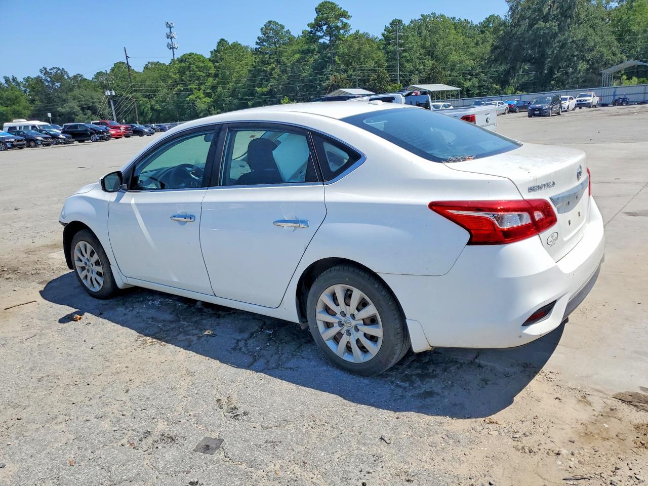 2017 Nissan Sentra Sv White vin: 3N1AB7AP3HY217680