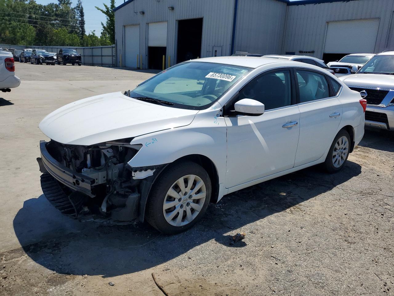2017 Nissan Sentra Sv White vin: 3N1AB7AP3HY217680