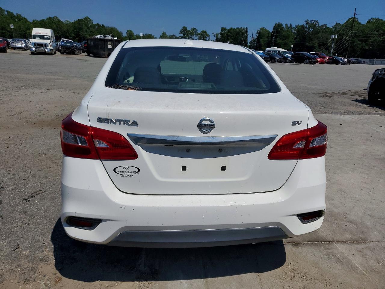 2017 Nissan Sentra Sv White vin: 3N1AB7AP3HY217680