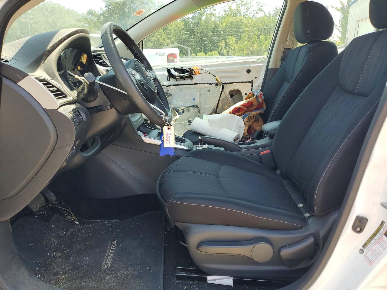 2017 Nissan Sentra Sv White vin: 3N1AB7AP3HY217680