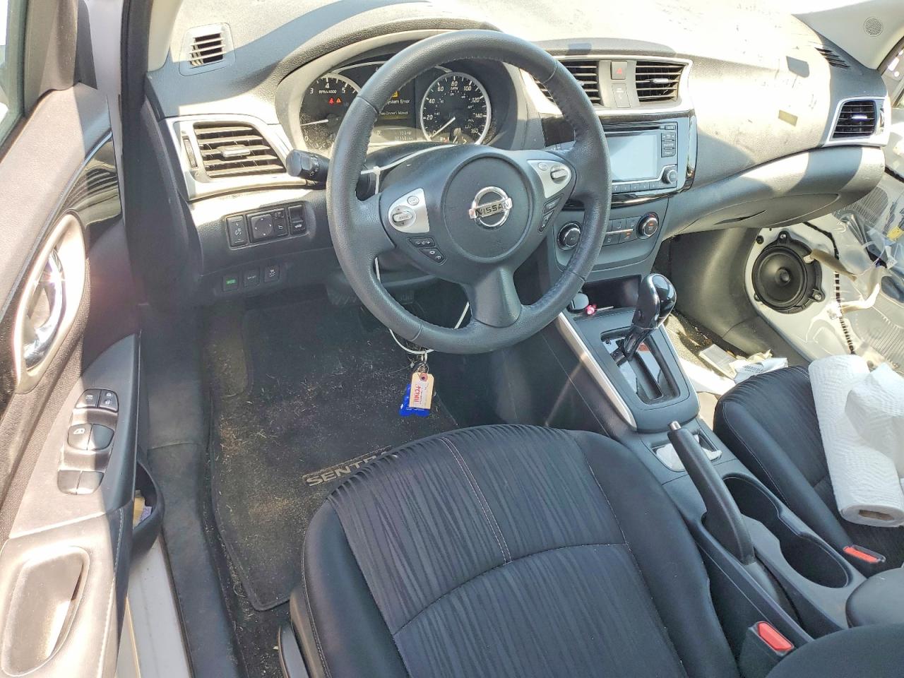 2017 Nissan Sentra Sv White vin: 3N1AB7AP3HY217680
