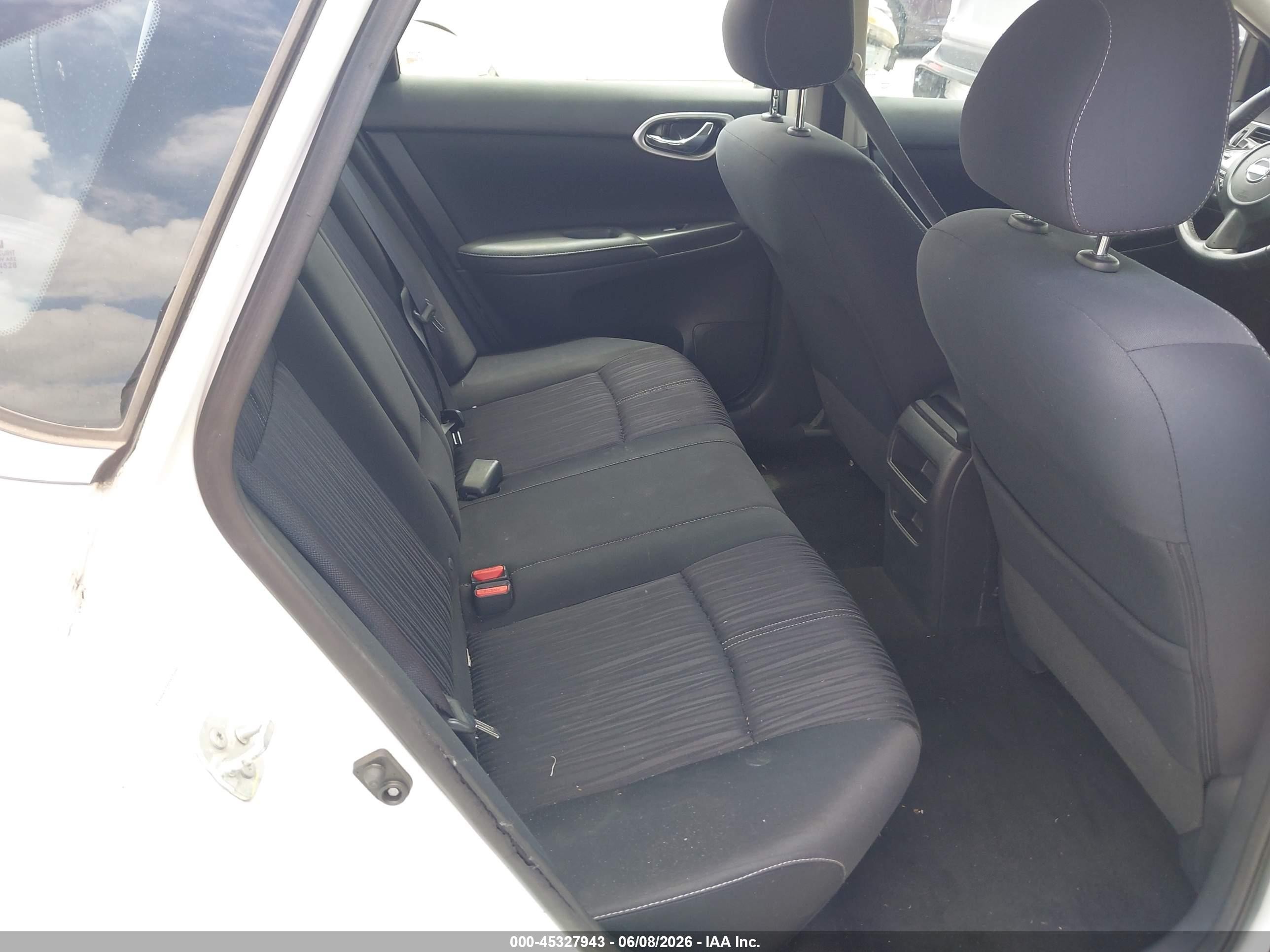 2017 Nissan Sentra Sv White vin: 3N1AB7AP3HY218585