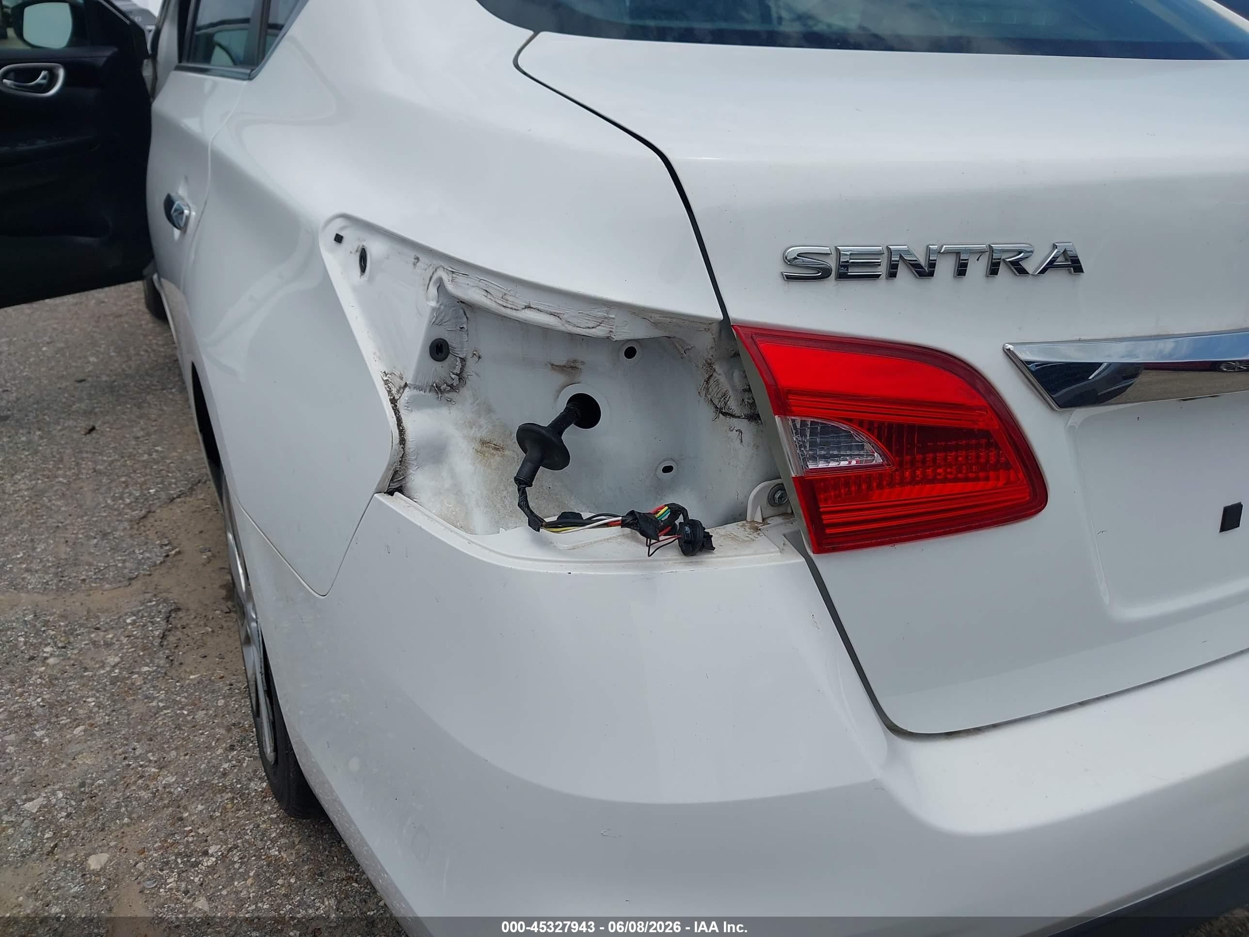 2017 Nissan Sentra Sv White vin: 3N1AB7AP3HY218585