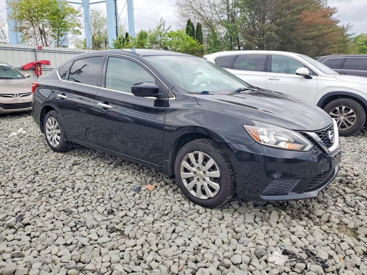 2017 Nissan Sentra Sv Black vin: 3N1AB7AP3HY227156
