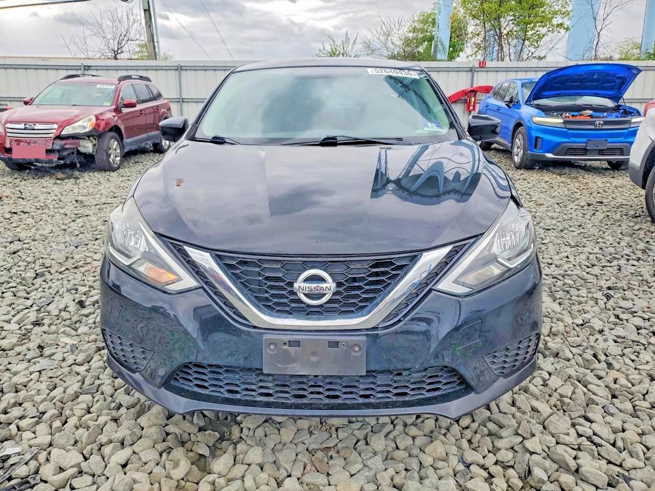 2017 Nissan Sentra Sv Black vin: 3N1AB7AP3HY227156