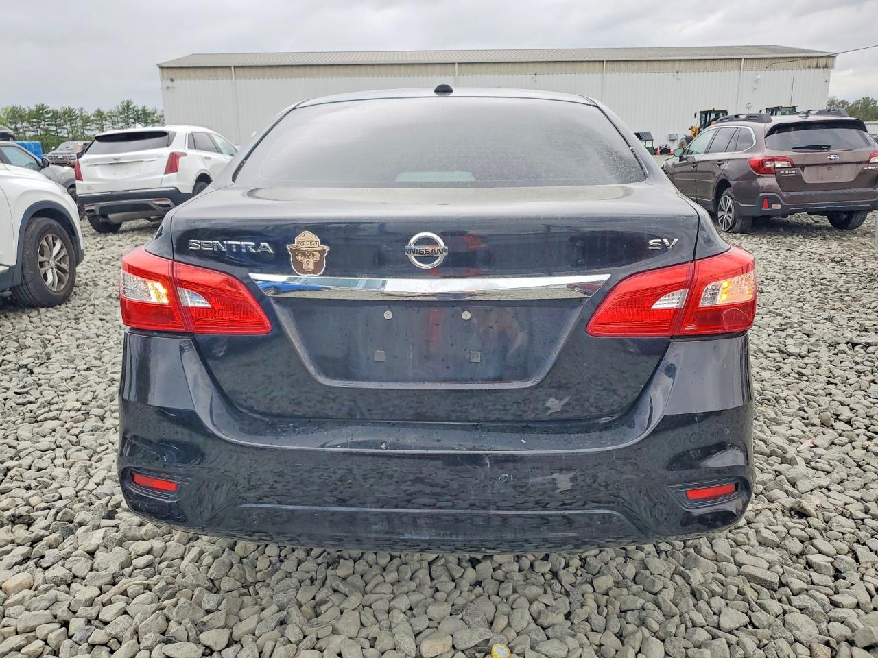 2017 Nissan Sentra Sv Black vin: 3N1AB7AP3HY227156