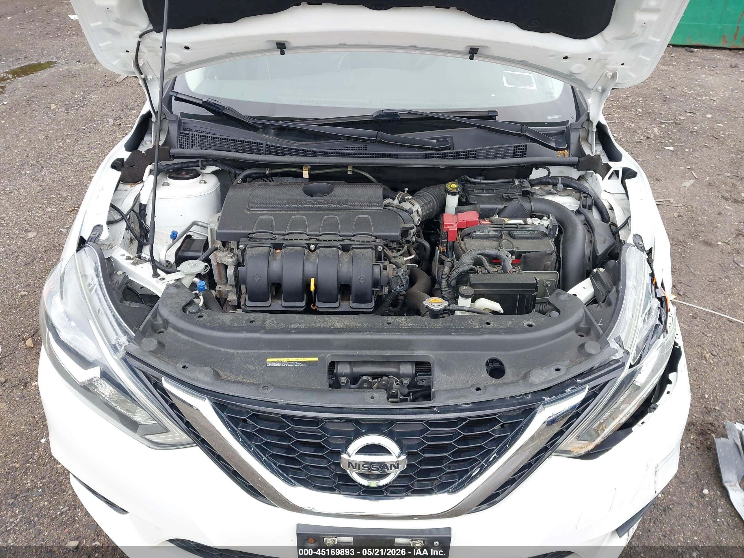 2017 Nissan Sentra Sv Белый vin: 3N1AB7AP3HY229103