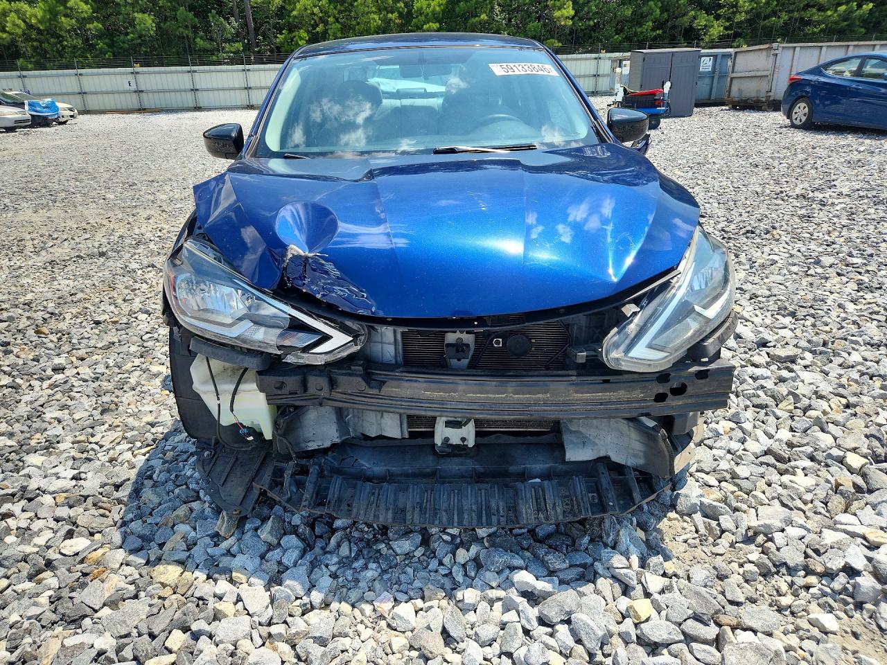 2017 Nissan Sentra S Blue vin: 3N1AB7AP3HY236844
