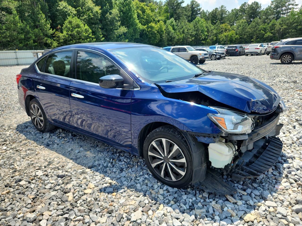 2017 Nissan Sentra S Blue vin: 3N1AB7AP3HY236844