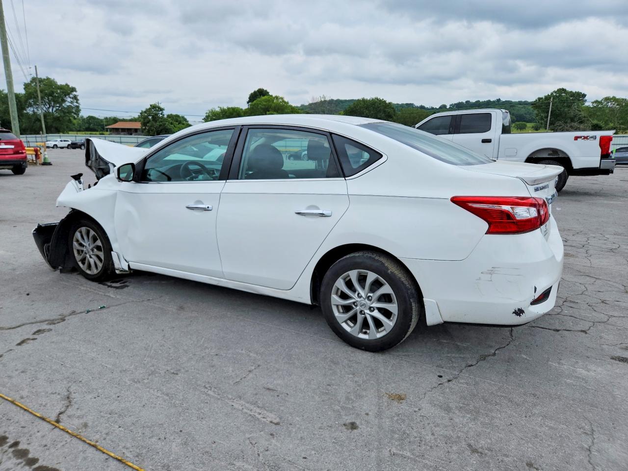 2017 Nissan Sentra S White vin: 3N1AB7AP3HY265616