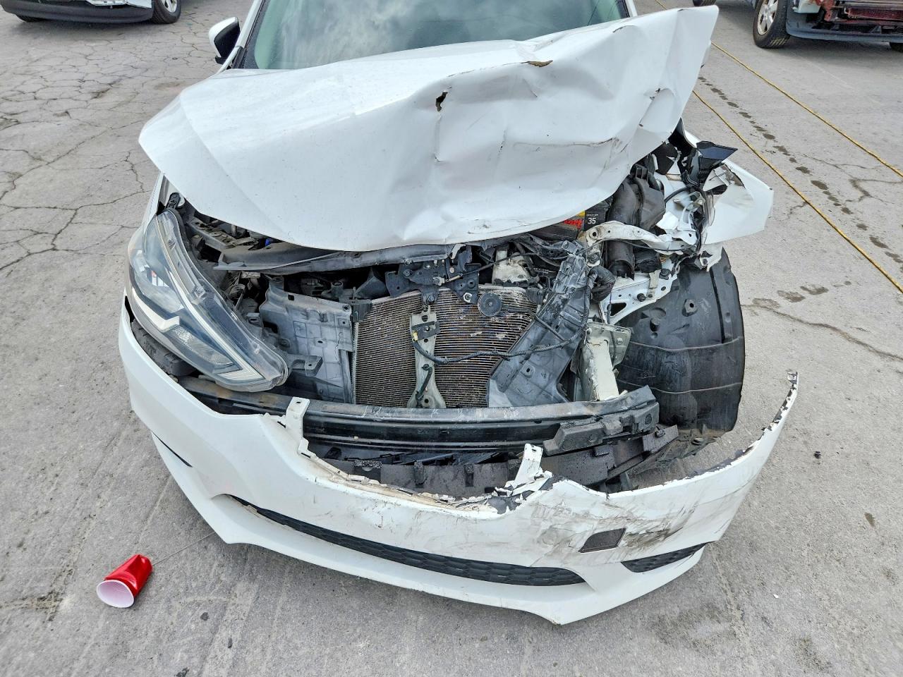 2017 Nissan Sentra S White vin: 3N1AB7AP3HY265616