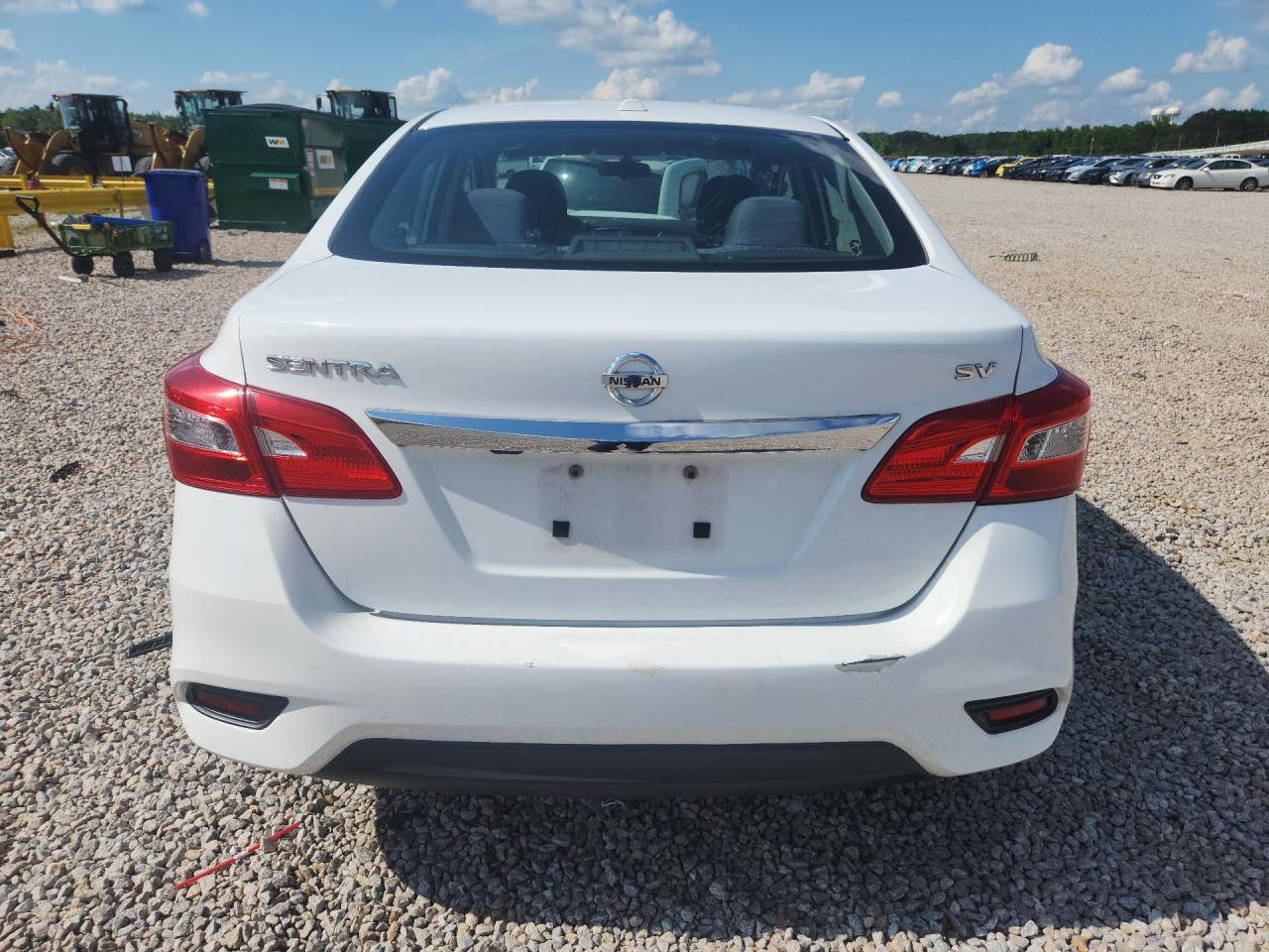 2017 Nissan Sentra Sv White vin: 3N1AB7AP3HY329668