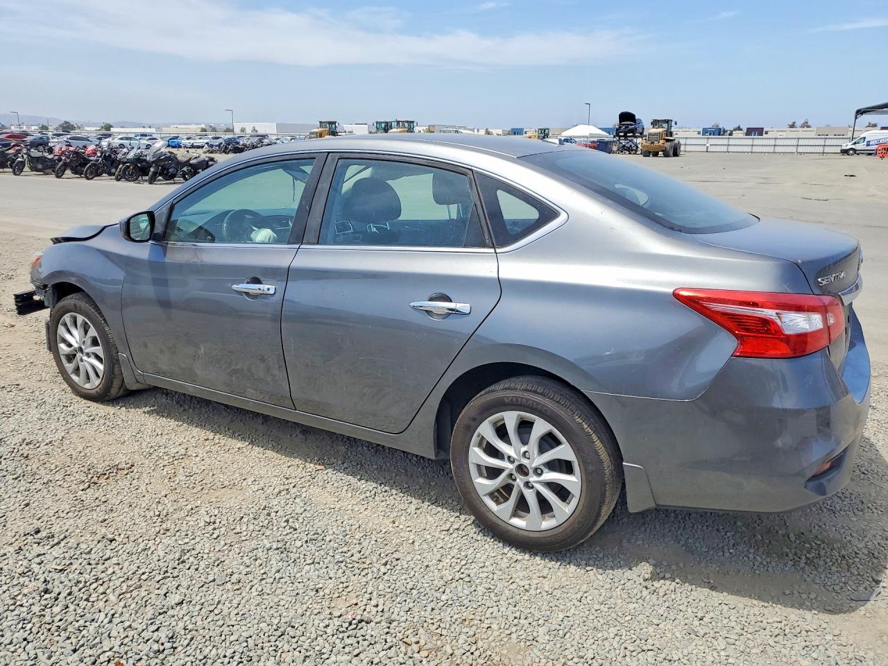 2018 Nissan Sentra Sv Gray vin: 3N1AB7AP3JY207513