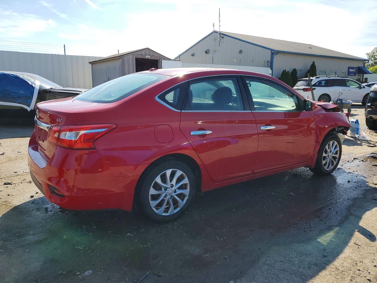 2018 Nissan Sentra Sv Red vin: 3N1AB7AP3JY262558